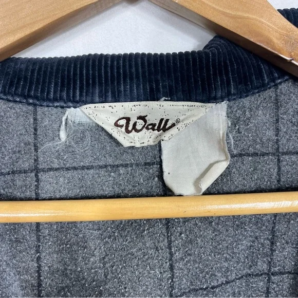 Walls Blue Denim Jacket with Dark Navy Corduroy Collar - Picture 6 of 9